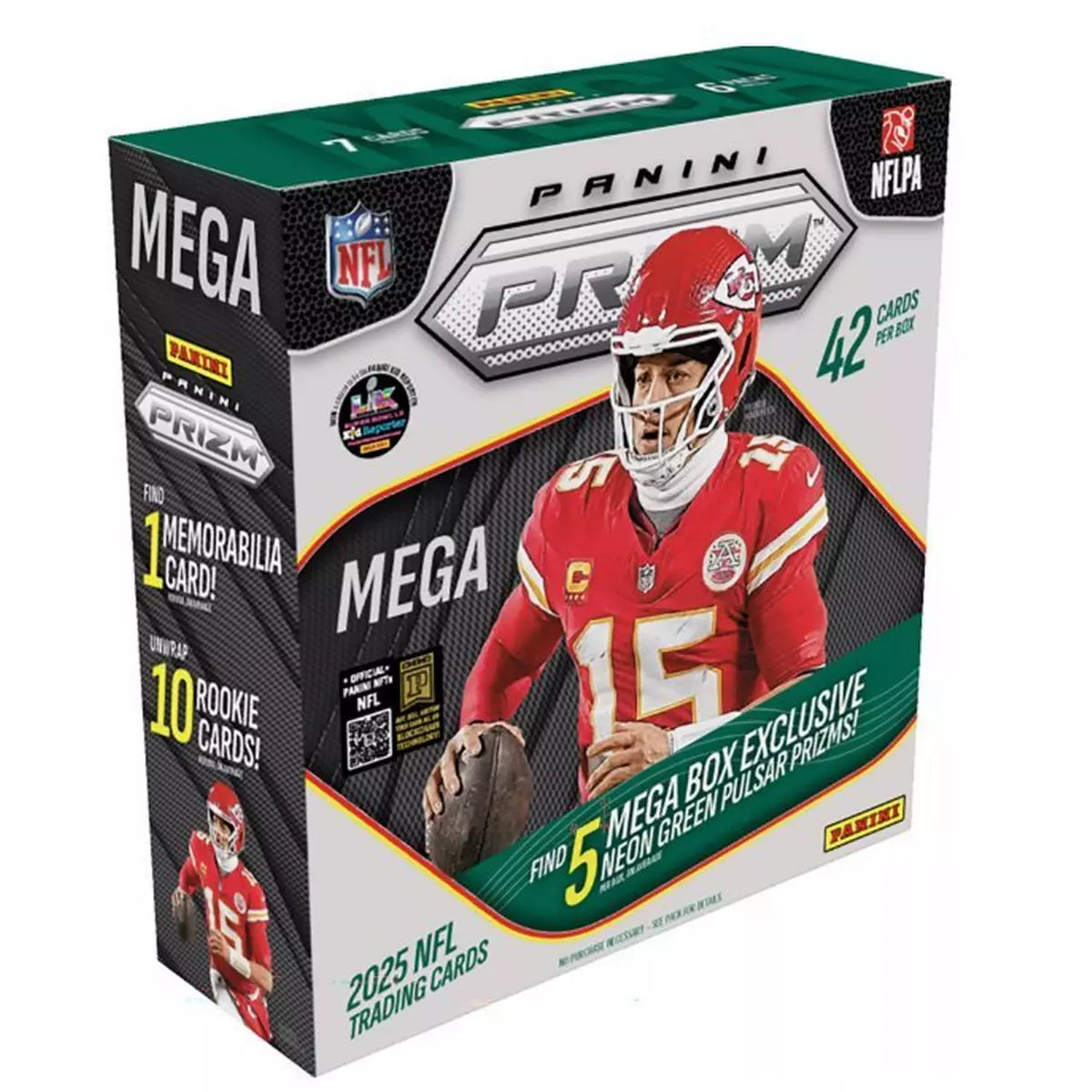 2025 Panini PRIZM NFL Trading Card Mega Box