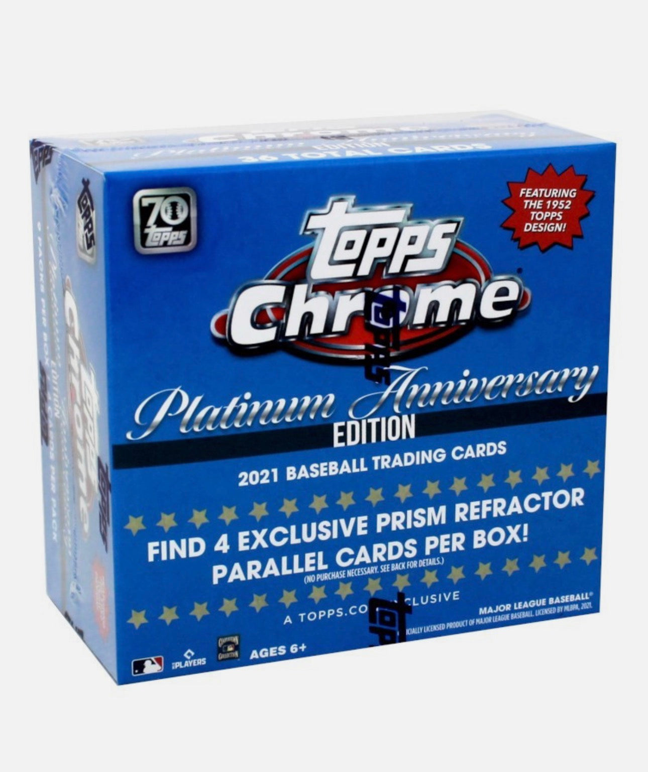 2021 Topps Chrome Platinum Anniversary Baseball Factory Blue Mega Box