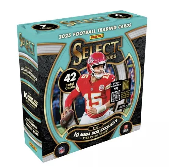2025 Panini Select NFL Trading Card Mega Box
