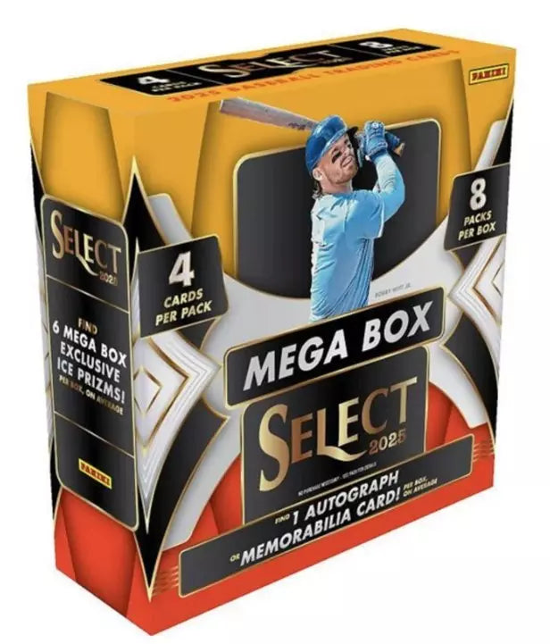 2025 Panini Select Baseball Trading Card Mega Box